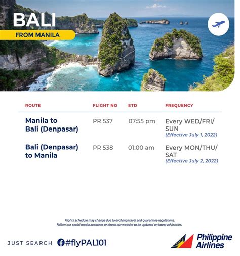 Bali (Denpasar) to Manila Flights on Philippine Airlines!.